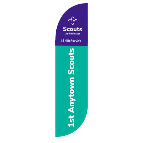 Scouts Feather Flag - Convex