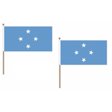 Micronesia Fabric National Hand Waving Flag Flags - United Flags And Flagstaffs